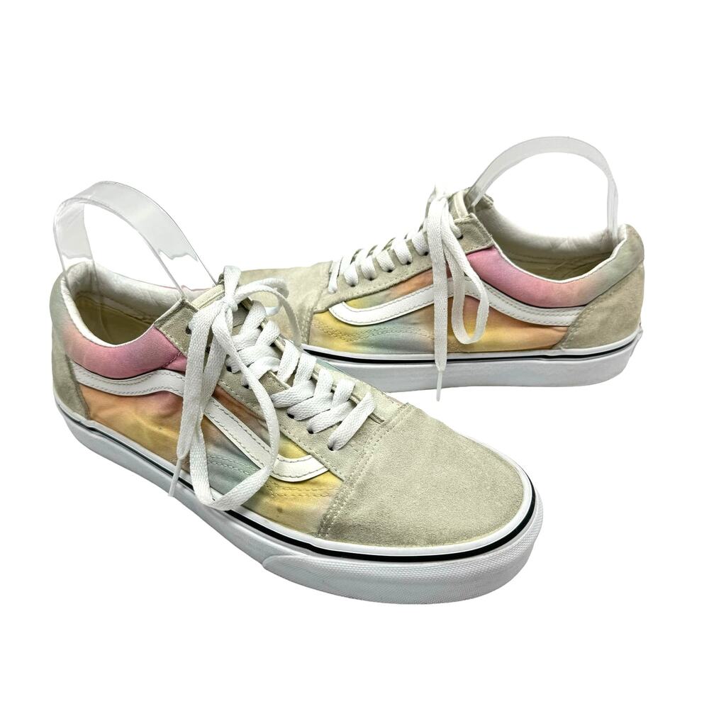 VANS Aura Shift Tie Dye Old Skool Low Top Lace Up Skateboard Sneakers
